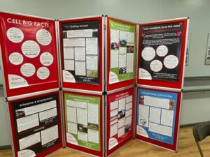 A1 posters celebrating the achievements of CELL Big Local 