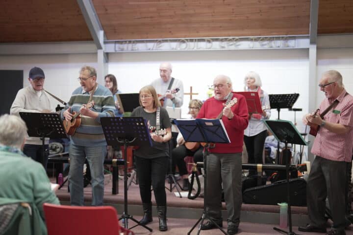 Music performance from a group of older people